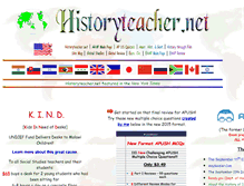 Tablet Screenshot of historyteacher.net